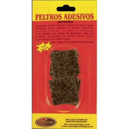 FELTRO ADESIVO OVERT.JAP.QD.3,5CM C/08PT