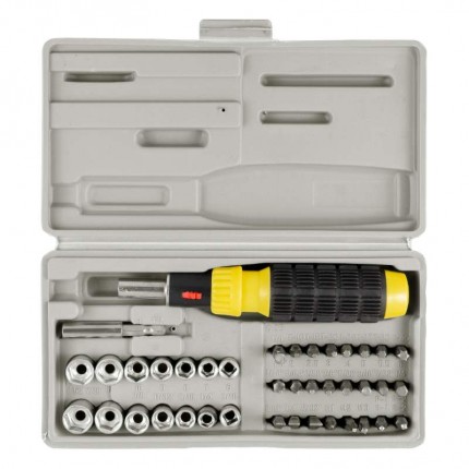 CHAVE FENDA EDA KIT C/40PC (BIT/SOQ)8QQ