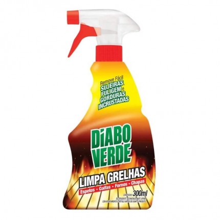 LIMPA GRELHA 300ML DIABO VERDE(GATIL)NOB