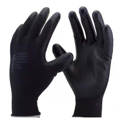 LUVA PANO SUPERSAF.PU PT TAM.10(GG)1003