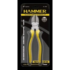 50604 - ALICATE CORTE 06 HAMMER AL7002 PT/AM