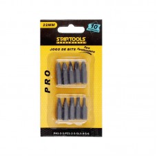 51281 - JOGO C/10 BITS STARTOOLS 22MM AR0404