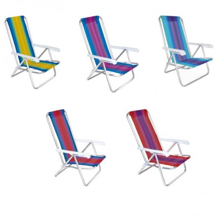 CADEIRA PRAIA MOR ALUM.4POS.SORT.2103