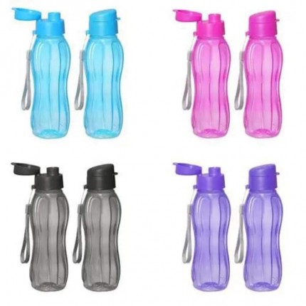 SQUEEZE WESTERN PVC 600ML COL.TRANS.600T