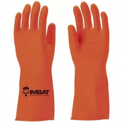 LUVA LATEX IMBATEX ULTRA LARANJ.LLF(10GG