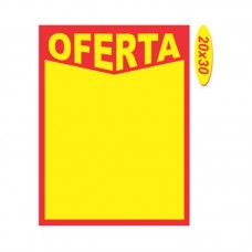 51695 - CARTAZ DE PRECO 20X30CM(OFERTA)C/12 815