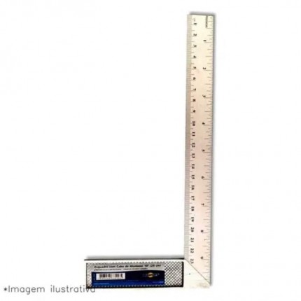ESQUADRO ALUM.BRASFORT 10 25CM 8556