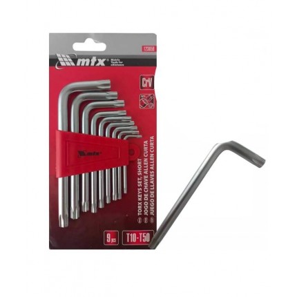 JOGO CHAVE TORX 09PC MTX C/FURO 123059