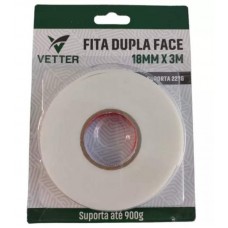 51933 - FITA DUPLA FACE(ESP)18MMX03M VETTER