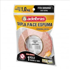 52365 - FITA DUPLA FACE(ESP)19MMX10M ADELBRAS