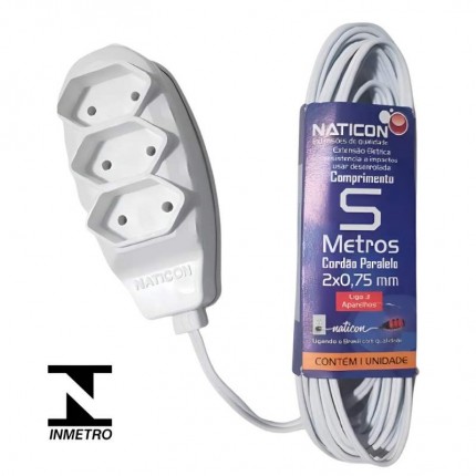 EXTENSAO NATICON PARAL.(2P)05M BR