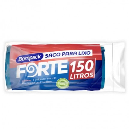SACO P/LIXO FORTE 090X1,20M 150L AZ C/10
