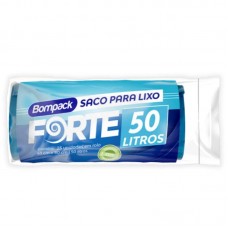 51548 - SACO P/LIXO FORTE 063X80CM 050L AZ C/25