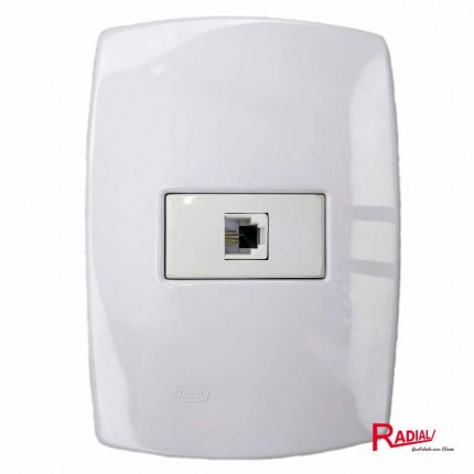 RADIAL PEROLA 1 TOM.TEL.RJ11 4V.BR 03002