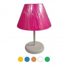 43755 - ABAJUR PVC ACC PEQUENO LISO 27CM AMARELO