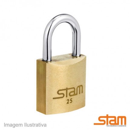 CADEADO STAM LATAO MACICO 25MM