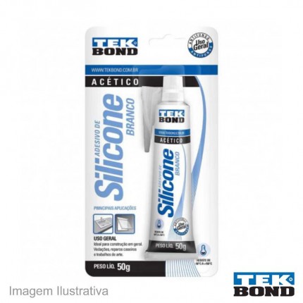 COLA SILIC.050G CART.TEKBOND BRANCO