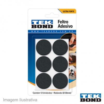 FELTRO ADESIVO TEKBOND RED.30MM C/12 PT