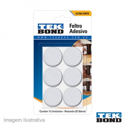 FELTRO ADESIVO TEKBOND RED.30MM C/12 BR