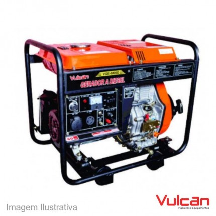 GERADOR DIESEL VULCAN 6000W BIV.P.ELETR