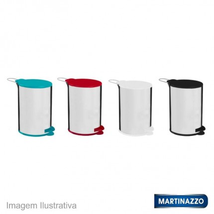 LIXEIRA INOX MARTIN.12L C/PED.VM 120V/08