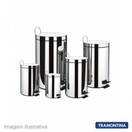 LIXEIRA INOX TRAM.30L C/PEDAL 538/130