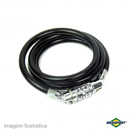 CADEADO P/BIKE BRASF.C/SEG.08MM 01M 7017