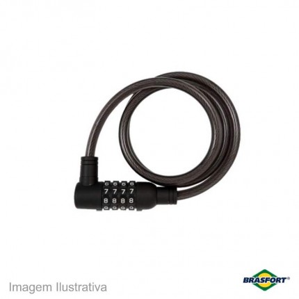 CADEADO P/BIKE BRASF.C/SEG.10MM 01M 7018