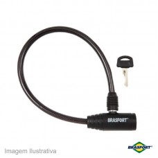 30461 - CADEADO P/BIKE BRASFORT C/CH.40CM 7015