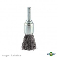 31163 - ESCOVA ACO PINCEL BRASF.17MM C/H.7266