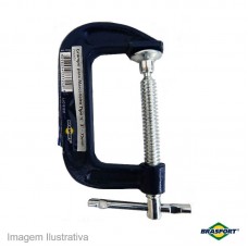 29587 - GRAMPO TIPO C BRASFORT PESADO AZ 10 8729