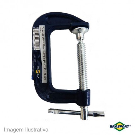 GRAMPO TIPO C BRASFORT PESADO AZ 10 8729