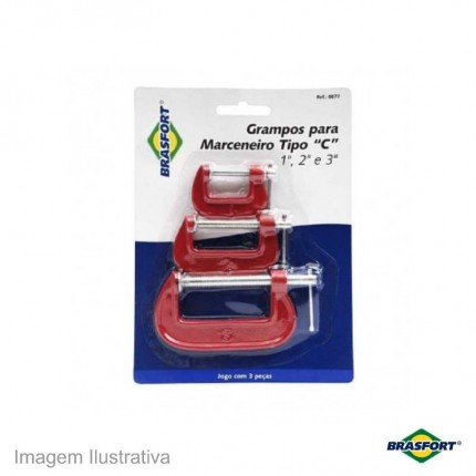 GRAMPO TIPO C BRASFORT LEV.KIT C/03 8877