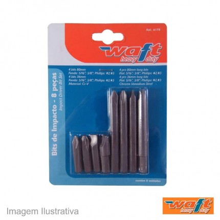 JOGO C/08 BITS WAFT (IMPACTO)CT/LG 6178-