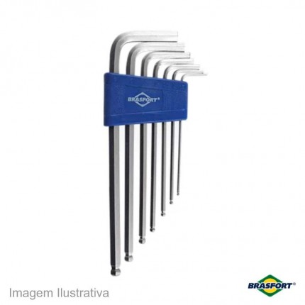JOGO CHAVE ALLEN BRASF.07PC 7832 LONGA