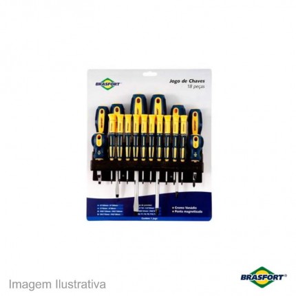 KIT FENDA BRASFORT C/18PC 7030