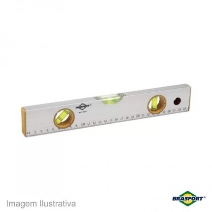 NIVEL ALUMINIO BRASFORT 30CM 8176(MAGNET