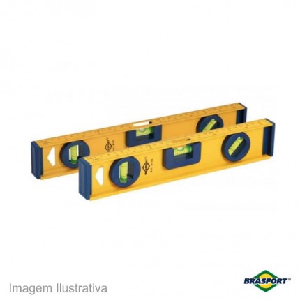 NIVEL ALUMINIO BRASFORT 35CM 8177(MAGNET
