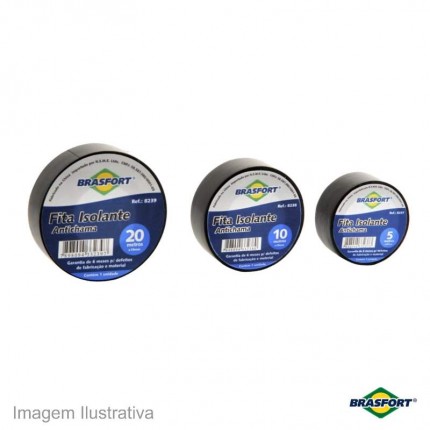 FITA ISOLANTE BRASFORT 05M C/10 PT