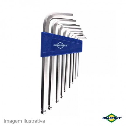 JOGO CHAVE ALLEN BRASF.09PC 7830 EXT.LG