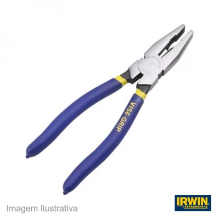 ALICATE UNIV.PVC 08 IRWIN V.GRIP AZ 4060