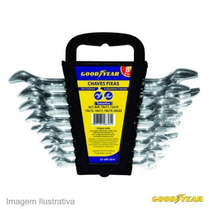 JOGO CHAVE FIXA GOODYEAR 6-22 08PC 5014