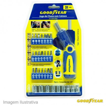 JOGO DE CHAV.C/CATR.GOODYEAR C/31PC 4006
