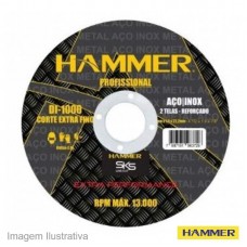 37216 - DISCO CORTE HAMMER 041/2X7/8(INOX)DI1000