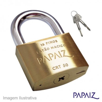 CADEADO PAPAIZ 50MM C/CH.TETRA