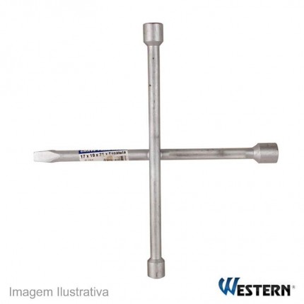 CHAVE RODA CRUZ WESTERN 17X19X21 115/2