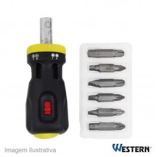 39635 - CHAVE TOCO 6X1 C/CATRACA WESTERN T-66