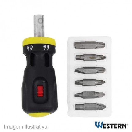 CHAVE TOCO 6X1 C/CATRACA WESTERN T-66