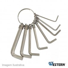 38700 - JOGO CHAVE ALLEN WESTERN 08PC CR ALC-18
