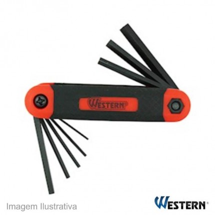 JOGO CHAVE ALLEN WESTERN 08PC DOBR.1921